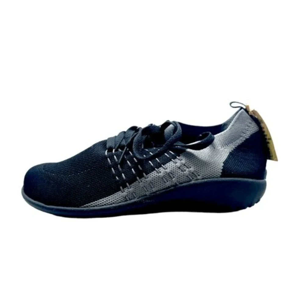 Naot Tama Vegan Women's Sneaker 6 EUR 37 Lightweight Orthotics Black/Gray NWOB - Picture 2 of 6